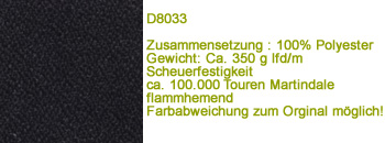 D8033 schwarz  Stoff