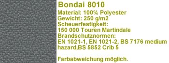 Bondai Stoff grau 8010