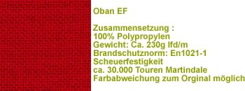 Stoff Oban EF076 rot