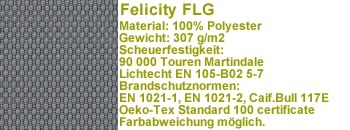 Felicity Stoff FLG 60107 grau