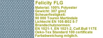 Felicity Stoff FLG 66161 hellblau