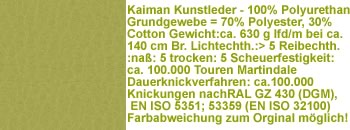 Kaiman Kunstleder KN429 grün