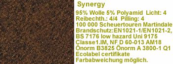 Stoff lds39 (Wolle 95%) 100.000 Scheuert.