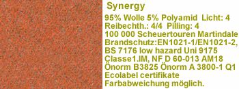 Stoff lds83 (Wolle 95%) 100.000 Scheuert.