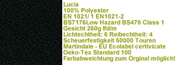 Lucia Stoff YB009 schwarz