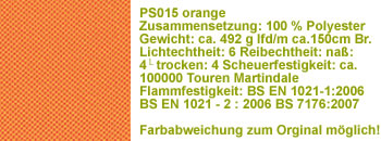 orange  ps015 Stoff