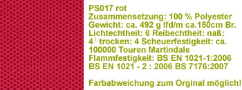 rot ps017 Stoff