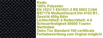 Radio Stoff RDF 8517 dunkelgrau/ schwarz