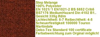 Step Melange Stoff 63075 rot