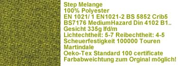 Step Melange Stoff 68119 grün