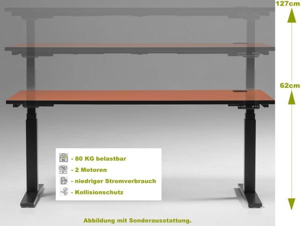 Elektrisch höhenverstellbarer Schreibtisch eUP3