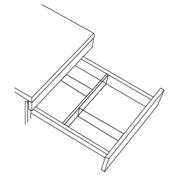 Trennstege 3 für Rollcontainer WNSAUX38 39 40